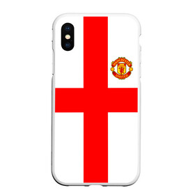 Чехол для iPhone XS Max матовый с принтом Manchester united , Силикон | Область печати: задняя сторона чехла, без боковых панелей | 3d | 3д | fc | manchester united | mu | англия | британия | игра | канониры | красные дьяволы | лондон | манчестер | мю | флаг | флаг британии | футбол | эмблема