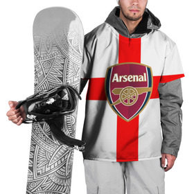 Накидка на куртку 3D с принтом Арсенал , 100% полиэстер |  | 3d | arsenal | fc |  football club | английская премьер лига | англия | апл | арсенал | болельщики | великобритания | игра | канониры | лондон | новые | популярные | прикольные | пушкари | футбол | футбольный клуб