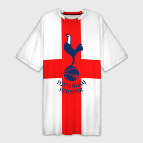 Платье-футболка 3D с принтом Tottenham ,  |  | 3d | english | fc | football | new | tottenham | tottenham hotspur | англия | британия | логотип | лондон | новые | популярные | прикольные | тоттенхэм | тоттенхэм хотспур | фк | флаг | футбол | футбольный клуб