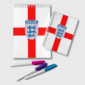 Блокнот с принтом Сборная Англии , 100% бумага | 48 листов, плотность листов — 60 г/м2, плотность картонной обложки — 250 г/м2. Листы скреплены удобной пружинной спиралью. Цвет линий — светло-серый
 | англия | игра | лондон | сборная | футбол