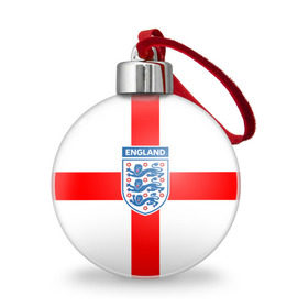 Ёлочный шар с принтом Сборная Англии , Пластик | Диаметр: 77 мм | англия | игра | лондон | сборная | футбол