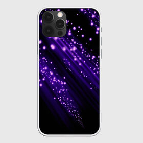 Чехол для iPhone 12 Pro Max с принтом Twinkle , Силикон |  | Тематика изображения на принте: 3d | абстракция | блеск | линии | лучи | огоньки | полосы | прикольные | пятна | свет | темный | фиолетовый | яркие