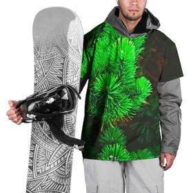 Накидка на куртку 3D с принтом Зелёная ель , 100% полиэстер |  | Тематика изображения на принте: 3d | ёлка | ель | зелёный | лес | новый год | праздник | природа | текстура | фон