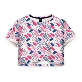 Женская футболка 3D укороченная с принтом Эскимо , 100% полиэстер | круглая горловина, длина футболки до линии талии, рукава с отворотами | fashion | moda | trend | еда | ленинградское | мода | мороженка | мороженко | мороженное | мороженое | эскимо
