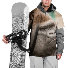 Накидка на куртку 3D с принтом Обезьяна , 100% полиэстер |  | горилла | животное | обезьяна | примат
