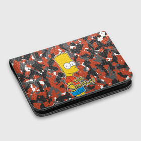Картхолдер с принтом с принтом Bart , натуральная матовая кожа | размер 7,3 х 10 см; кардхолдер имеет 4 кармана для карт; | simpsons | барт | мульт | симпсоны