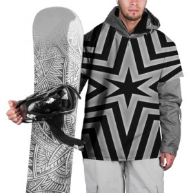 Накидка на куртку 3D с принтом Звезда , 100% полиэстер |  | 3d | black | абстракция | другие | линии | полосы | прикольные | текстуры | цветные | черно белый