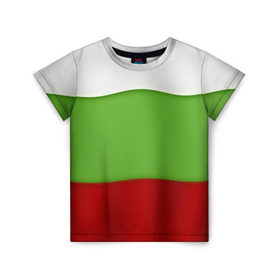 Детская футболка 3D с принтом Болгария , 100% гипоаллергенный полиэфир | прямой крой, круглый вырез горловины, длина до линии бедер, чуть спущенное плечо, ткань немного тянется | bulgaria | flag | болгария | республика болгария | текстура | флаг
