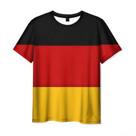 Мужская футболка 3D с принтом Германия , 100% полиэфир | прямой крой, круглый вырез горловины, длина до линии бедер | germany | флаг