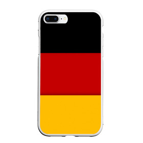 Чехол для iPhone 7Plus/8 Plus матовый с принтом Германия , Силикон | Область печати: задняя сторона чехла, без боковых панелей | Тематика изображения на принте: germany | флаг