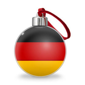 Ёлочный шар с принтом Германия , Пластик | Диаметр: 77 мм | germany | флаг