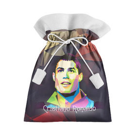 Подарочный 3D мешок с принтом Cristiano Ronaldo , 100% полиэстер | Размер: 29*39 см | 