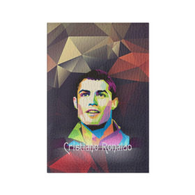 Обложка для паспорта матовая кожа с принтом Cristiano Ronaldo , натуральная матовая кожа | размер 19,3 х 13,7 см; прозрачные пластиковые крепления | 
