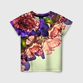 Детская футболка 3D с принтом Орхидеи , 100% гипоаллергенный полиэфир | прямой крой, круглый вырез горловины, длина до линии бедер, чуть спущенное плечо, ткань немного тянется | 3d | flower | весна | другие | красивые цветы | красные | лето | поле | полевой цветок | прикольные | природа | текстуры | цветочки | цветы