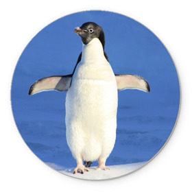 Коврик круглый с принтом Пингвин , резина и полиэстер | круглая форма, изображение наносится на всю лицевую часть | айсберг | антарктида | антарктика | арктика | буревестник | глупый | императорский | клюв | королевский | крылья | ласты | лёд | линукс | океан | пилигрим | полюс | птица | север | снег | умка | фрак