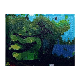 Обложка для студенческого билета с принтом Minecraft the Game , натуральная кожа | Размер: 11*8 см; Печать на всей внешней стороне | 3d | game | minecraft | башни | дорога | игры | песочница | светильник | тотем | храм | человечки