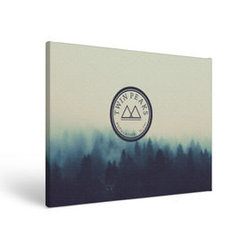 Холст прямоугольный с принтом Twin Peaks , 100% ПВХ |  | Тематика изображения на принте: twin peaks твин пикс | годнота | девид линч | лес | лора палмер | сова | туман