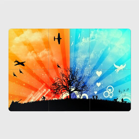 Магнитный плакат 3Х2 с принтом Vector time , Полимерный материал с магнитным слоем | 6 деталей размером 9*9 см | 3d | вектор | война и мир | деревья | животные | картинка | красивые | линии | небо | полосы | прикольные | природа | птицы | самолет | узор | цветные | яркие