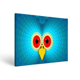Холст прямоугольный с принтом Сова , 100% ПВХ |  | 3d | глаза | голова | другие | животные | нос | прикольные | птицы | сова | цветные | яркие