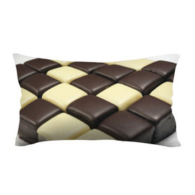Подушка 3D антистресс с принтом Шоколадные конфеты , наволочка — 100% полиэстер, наполнитель — вспененный полистирол | состоит из подушки и наволочки на молнии | десерт | еда | конфеты | сладкое | структуры | шахматы | шоколад