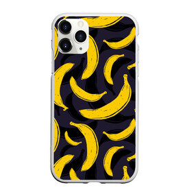 Чехол для iPhone 11 Pro матовый с принтом Бананы , Силикон |  | bananas | food. vegan | fruit | yellow | бананы | веган | еда | желтый | фрукты