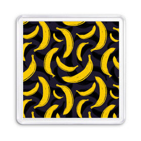 Магнит 55*55 с принтом Бананы , Пластик | Размер: 65*65 мм; Размер печати: 55*55 мм | bananas | food. vegan | fruit | yellow | бананы | веган | еда | желтый | фрукты