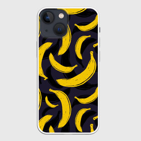 Чехол для iPhone 13 mini с принтом Бананы ,  |  | bananas | food. vegan | fruit | yellow | бананы | веган | еда | желтый | фрукты