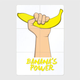 Магнитный плакат 2Х3 с принтом Сила бананов , Полимерный материал с магнитным слоем | 6 деталей размером 9*9 см | banana | power | банан | банана | еда | пальма | сила