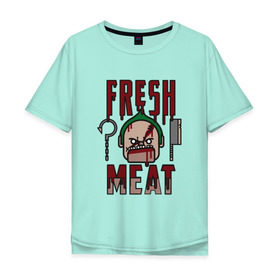 Мужская футболка хлопок Oversize с принтом Dota 2 - Fresh Meat , 100% хлопок | свободный крой, круглый ворот, “спинка” длиннее передней части | dota | dota2 | game | online | дота | игра | крюк | онлайн | пудж | стратегия | хук