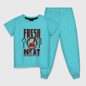 Детская пижама хлопок с принтом Dota 2 - Fresh Meat , 100% хлопок |  брюки и футболка прямого кроя, без карманов, на брюках мягкая резинка на поясе и по низу штанин
 | dota | dota2 | game | online | дота | игра | крюк | онлайн | пудж | стратегия | хук