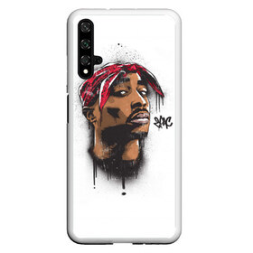 Чехол для Honor 20 с принтом 2Pac , Силикон | Область печати: задняя сторона чехла, без боковых панелей | Тематика изображения на принте: 2pac | rap | shakur | tupac | рэп | тупак | шакур