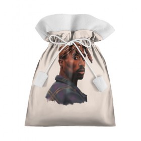 Подарочный 3D мешок с принтом Tupac , 100% полиэстер | Размер: 29*39 см | 2pac | rap | shakur | tupac | рэп | тупак | шакур