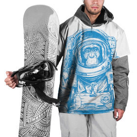 Накидка на куртку 3D с принтом Космомакака , 100% полиэстер |  | день космонавтики | звезда | звезды | космонавт | космонавты | космос | планета | планеты | ракета | ракеты