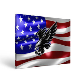 Холст прямоугольный с принтом Флаг США с орлом , 100% ПВХ |  | usa | америка | белоголовый | герб | государство | доллар | дядя сэм | звездно полосатый флаг | лысый | нато | оон | орел | птица | свобода | символ | соединённые штаты америки | страна | сша | штат