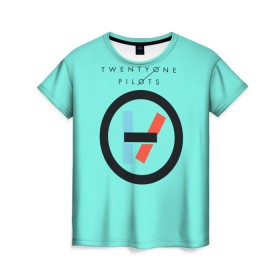 Женская футболка 3D с принтом Blurryface , 100% полиэфир ( синтетическое хлопкоподобное полотно) | прямой крой, круглый вырез горловины, длина до линии бедер | 21 pilots | twenty one pilots