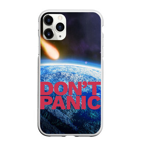Чехол для iPhone 11 Pro матовый с принтом Без паники метеорит , Силикон |  | Тематика изображения на принте: do not panic | dont panic | апокалипсис | без паники | взрыв | гибель | земля | классная | комета | конец света | космос | крутая | метеорит | не надо | прикол | прикольная надпись | ужас