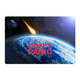 Магнитный плакат 3Х2 с принтом Без паники, метеорит , Полимерный материал с магнитным слоем | 6 деталей размером 9*9 см | do not panic | dont panic | апокалипсис | без паники | взрыв | гибель | земля | классная | комета | конец света | космос | крутая | метеорит | не надо | прикол | прикольная надпись | ужас