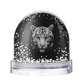 Снежный шар с принтом Тигр , Пластик | Изображение внутри шара печатается на глянцевой фотобумаге с двух сторон | белый тигр | кошка | тигр