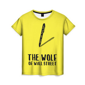 Женская футболка 3D с принтом Волк с Уолл Стрит , 100% полиэфир ( синтетическое хлопкоподобное полотно) | прямой крой, круглый вырез горловины, длина до линии бедер | the wolf of wall street | волк с уолл стрит | леонардо дикаприо | мартин скорсезе | продай мне эту ручку