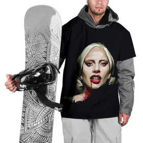 Накидка на куртку 3D с принтом Леди Гага , 100% полиэстер |  | lady gaga | леди гага