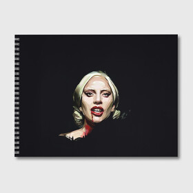 Альбом для рисования с принтом Леди Гага , 100% бумага
 | матовая бумага, плотность 200 мг. | Тематика изображения на принте: lady gaga | леди гага