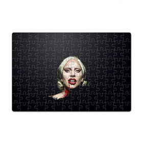 Пазл магнитный 126 элементов с принтом Леди Гага , полимерный материал с магнитным слоем | 126 деталей, размер изделия —  180*270 мм | lady gaga | леди гага