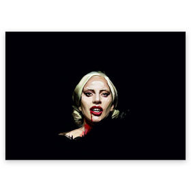 Поздравительная открытка с принтом Леди Гага , 100% бумага | плотность бумаги 280 г/м2, матовая, на обратной стороне линовка и место для марки
 | Тематика изображения на принте: lady gaga | леди гага