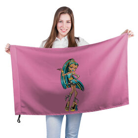 Флаг 3D с принтом Render , 100% полиэстер | плотность ткани — 95 г/м2, размер — 67 х 109 см. Принт наносится с одной стороны | monster high | школа монстров