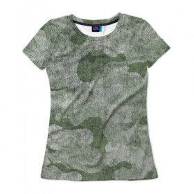 Женская футболка 3D с принтом Грязный камуфляж , 100% полиэфир ( синтетическое хлопкоподобное полотно) | прямой крой, круглый вырез горловины, длина до линии бедер | абстракция | армия | камуфляж | модный | оригинал