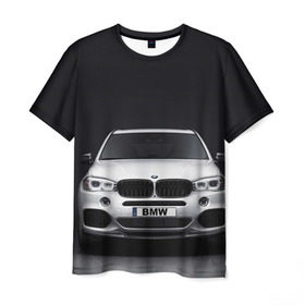 Мужская футболка 3D с принтом BMW X5 , 100% полиэфир | прямой крой, круглый вырез горловины, длина до линии бедер | bmw | x3 x4 x5 x6 x7 x8 | авто | автомобиль | блатная | бмв | бумер | бэха | иномарка | концерн | красивая | крутая | марка немецкая | машина | пацанский таз | прикольная | тачила | тачка