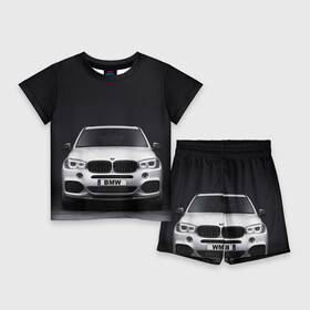 Детский костюм с шортами 3D с принтом BMW X5 ,  |  | bmw | x3 x4 x5 x6 x7 x8 | авто | автомобиль | блатная | бмв | бумер | бэха | иномарка | концерн | красивая | крутая | марка немецкая | машина | пацанский таз | прикольная | тачила | тачка