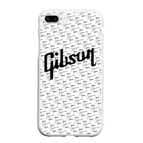 Чехол для iPhone 7Plus/8 Plus матовый с принтом Gibson , Силикон | Область печати: задняя сторона чехла, без боковых панелей | fender | gibson | guitar | ibanez | music | rock | гитара | музыка | рок