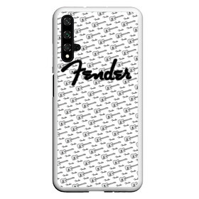 Чехол для Honor 20 с принтом Fender , Силикон | Область печати: задняя сторона чехла, без боковых панелей | fender | gibson | guitar | ibanez | music | rock | гитара | музыка | рок