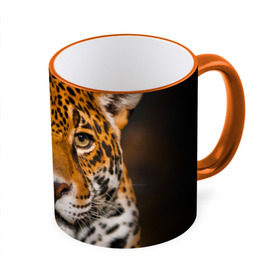 Кружка 3D с принтом Jaguar , керамика | ёмкость 330 мл | глаза | дикая кошка | кошка | леопард | сафари | хищник | ягуар